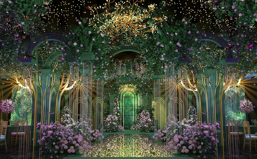 嵊泗奇妙森林婚礼堂效果展示